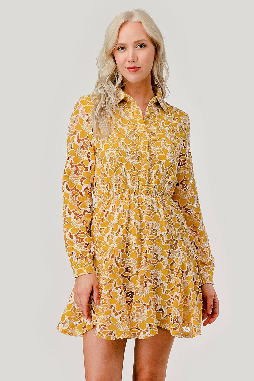 Gabby Eyelet Mini Dress