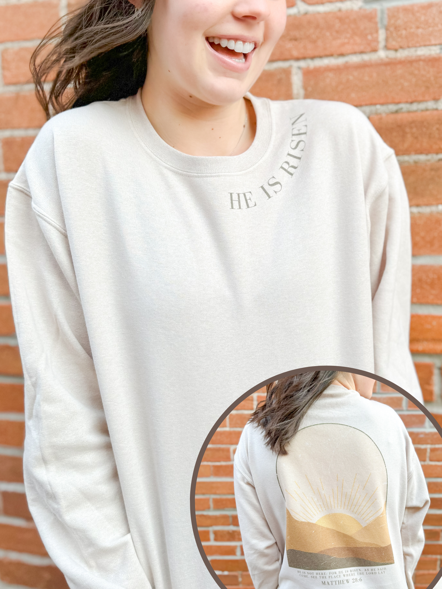 He Is Risen Crewneck