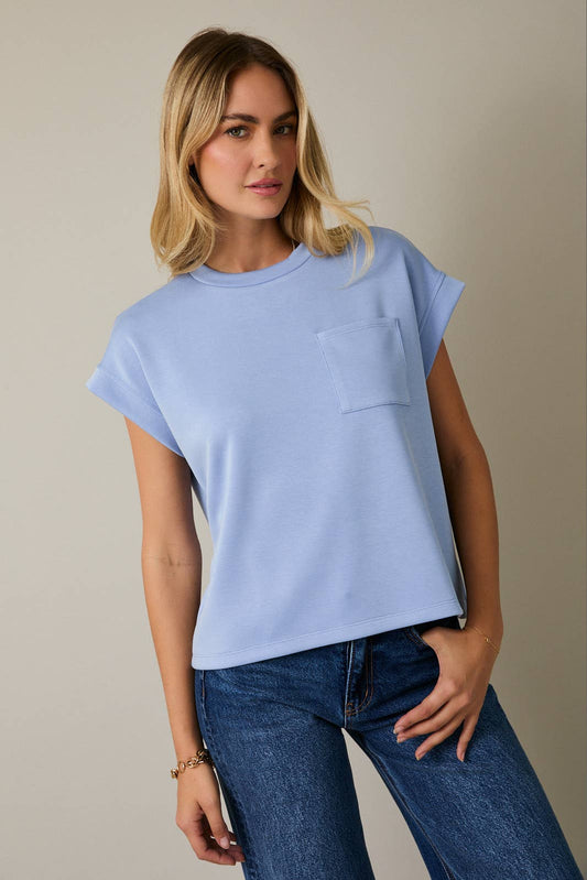 Cuffed Short Sleeve Top