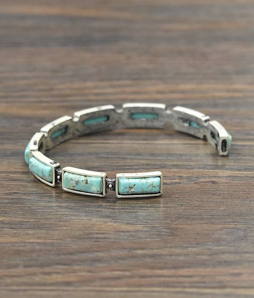 Bar Turquoise Cuff Bracelet