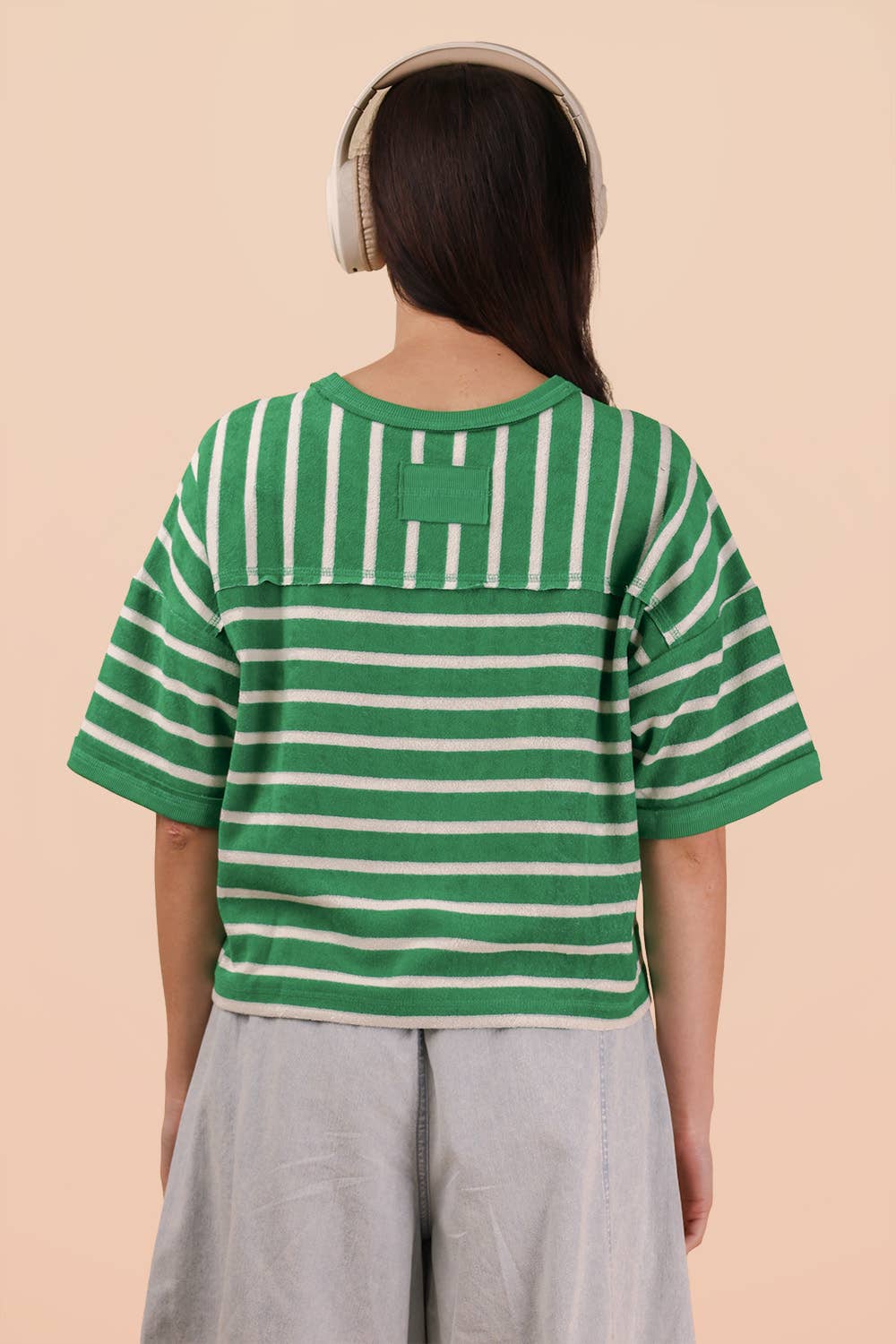 Oversized Stripe Comfy Knit Top