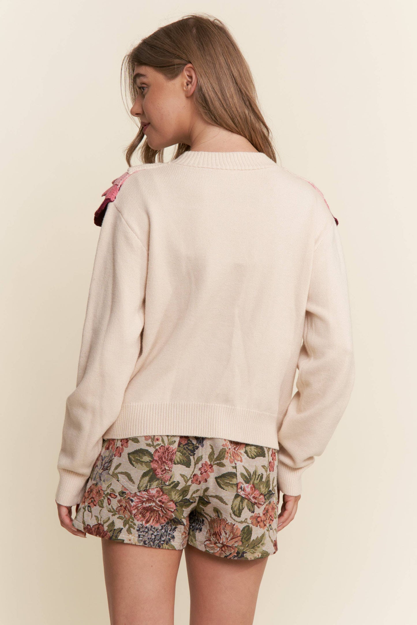 Tiered Button Down Cardigan