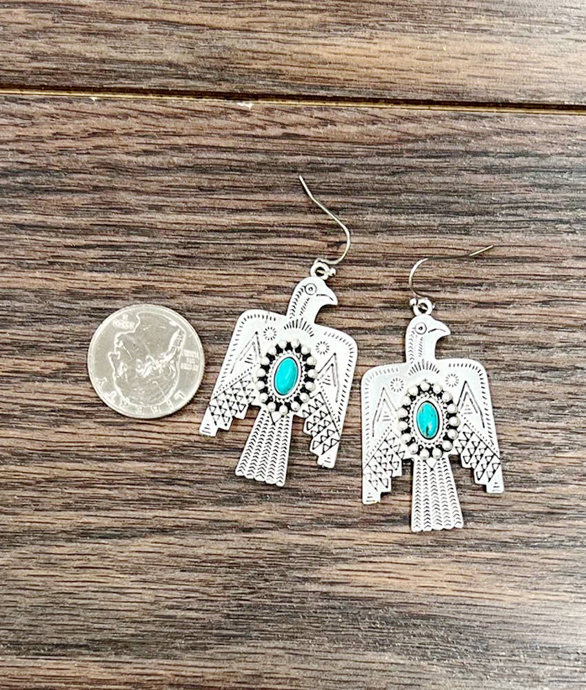 Thunderbird Turquoise Earrings