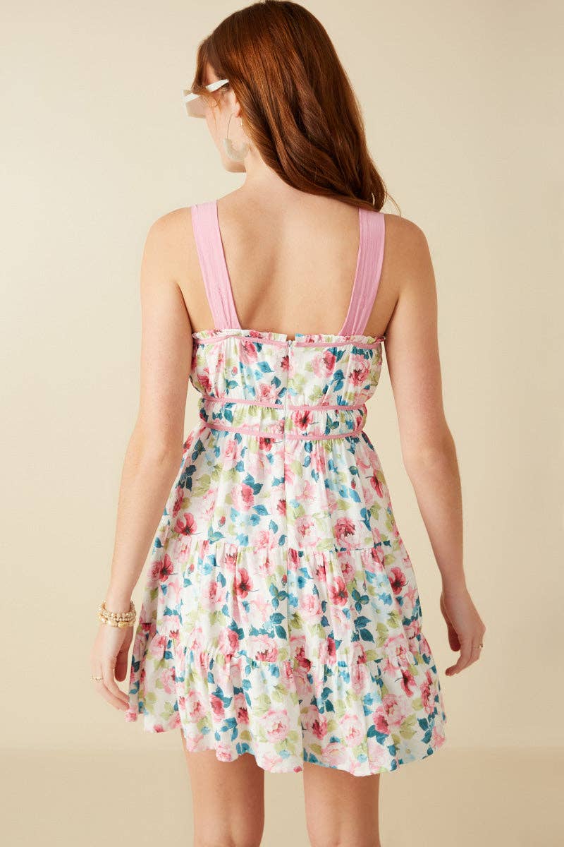Women's Floral Tiered Dress