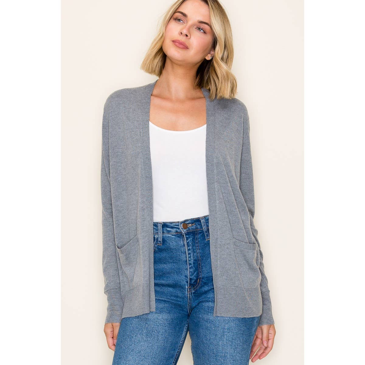 Solid Knit Cardigan