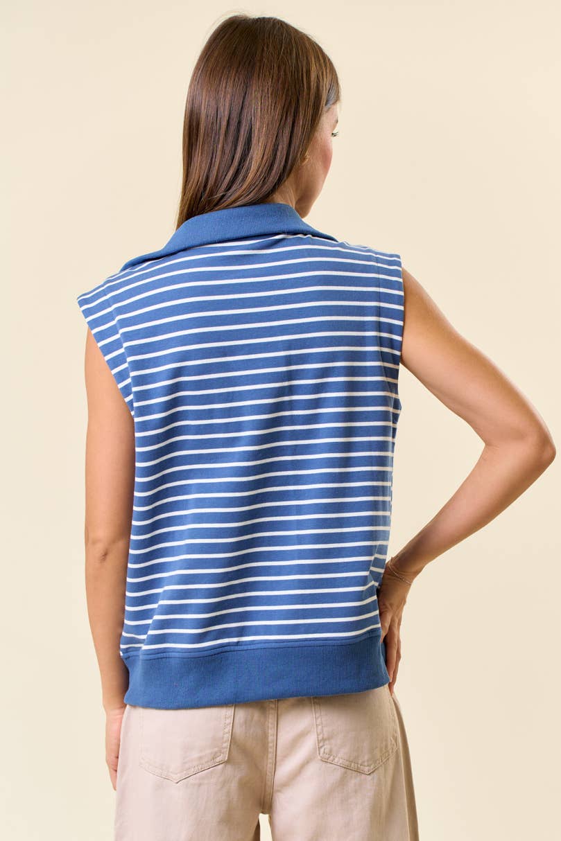 Dreamy Striped Sweatshirt Tank