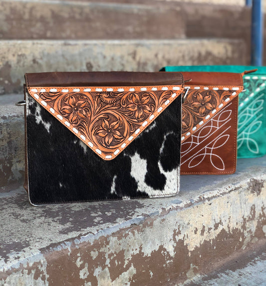 Willie Cowhide Leather Crossbody   