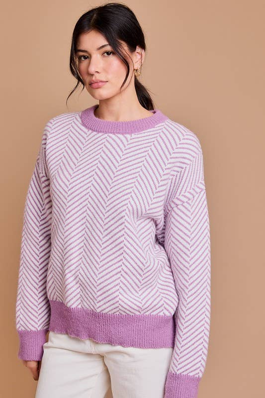 Gloria Herringbone Sweater