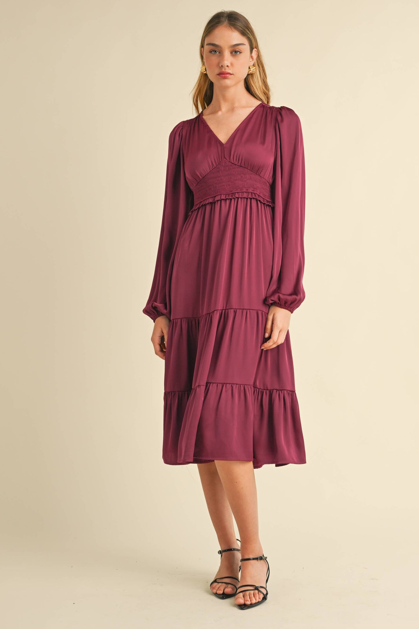 Hannah Elegant Midi Dress