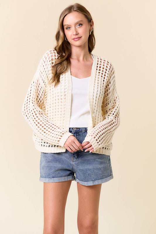 Devin Crochet Cardigan