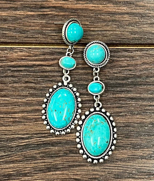 Turquoise Post Earrings