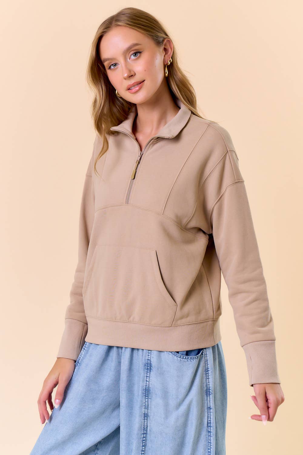Dallas Half Zip Sweatshirt