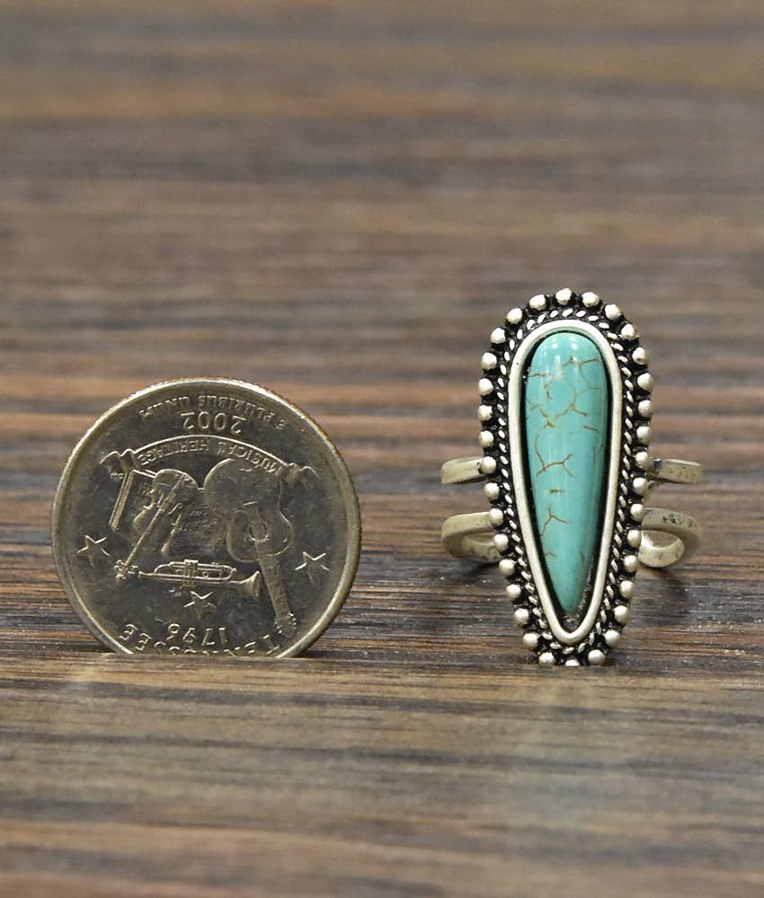Turquoise Adjustable Ring