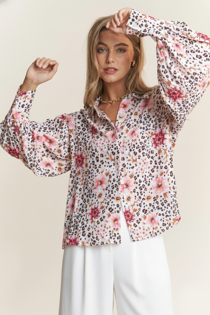 Multi Pattern Blouse