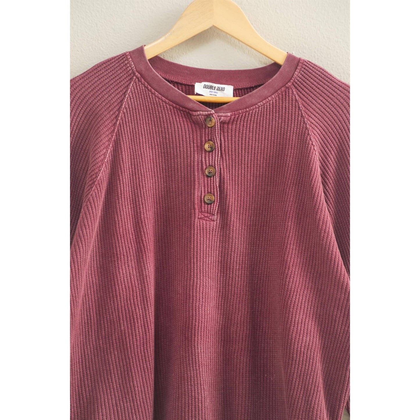 Heidi Waffle Raglan Top