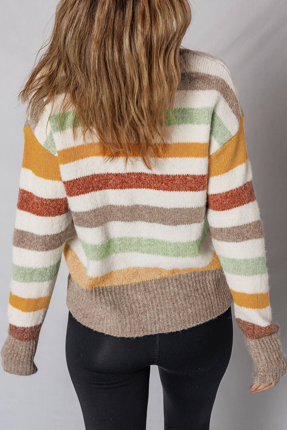 Stripe Crew Neck Sweater