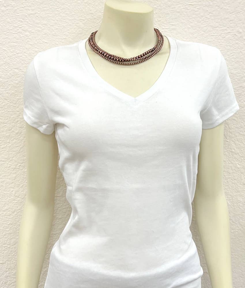 Handmade Copper Navajo Bead Necklace