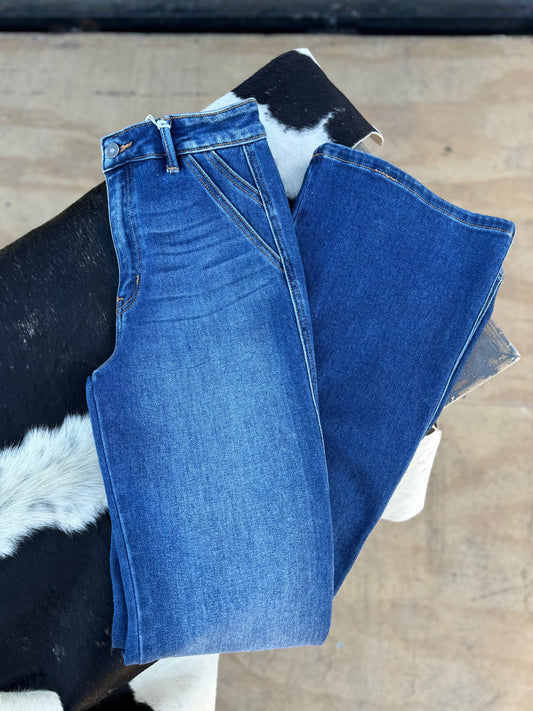 High Rise Wide Leg Jean