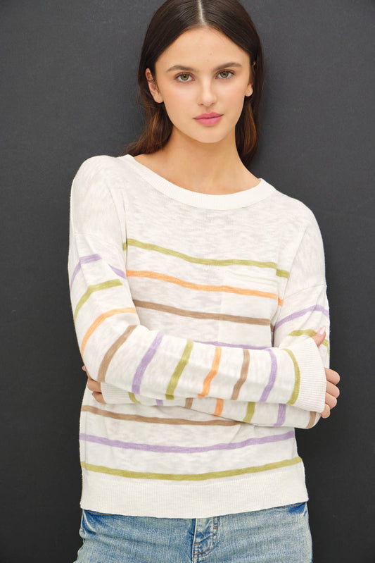 Striped Sweater Top