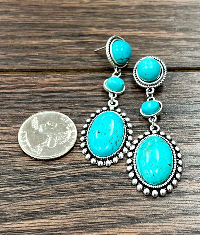 Turquoise Post Earrings