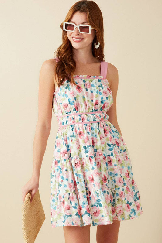 Women's Floral Tiered Dress