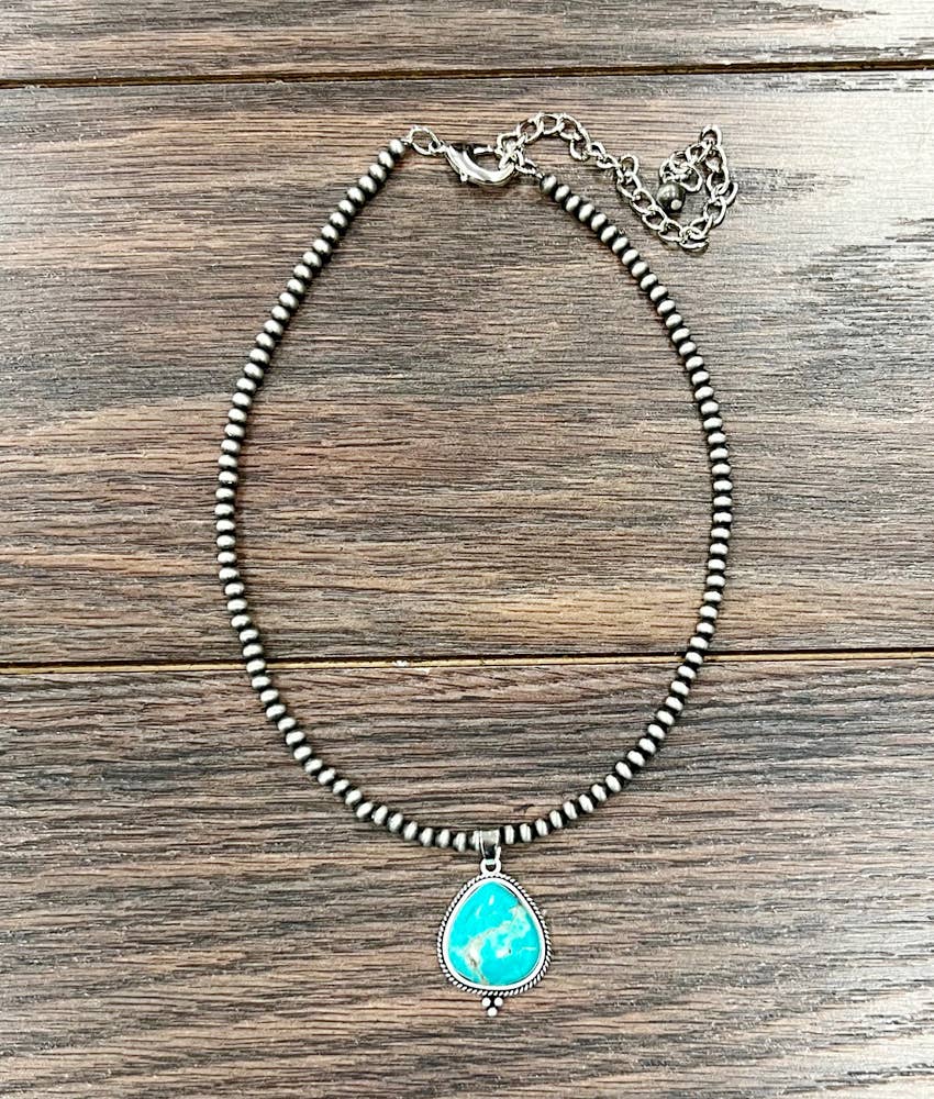 Navajo Bead, Turquoise Necklace