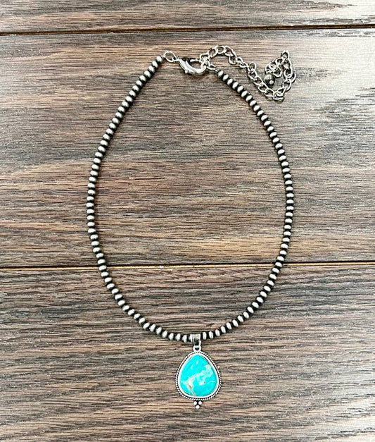 Navajo Bead, Turquoise Necklace