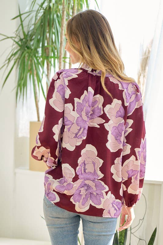 Amalia Floral Print Blouse