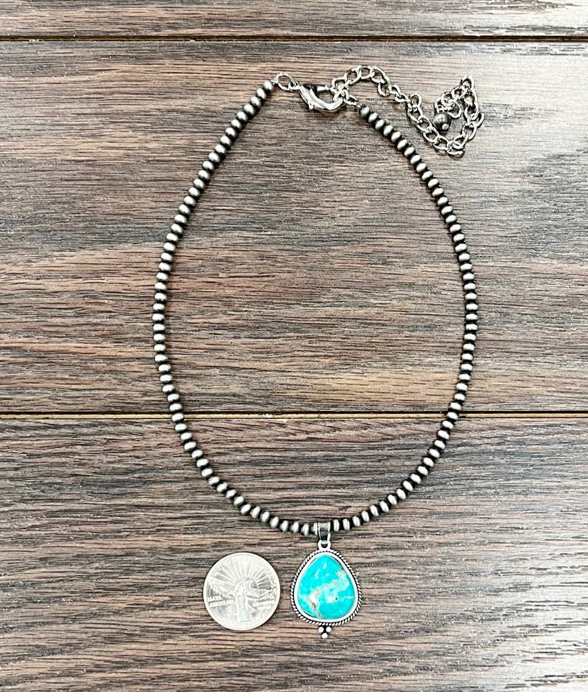 Navajo Bead, Turquoise Necklace