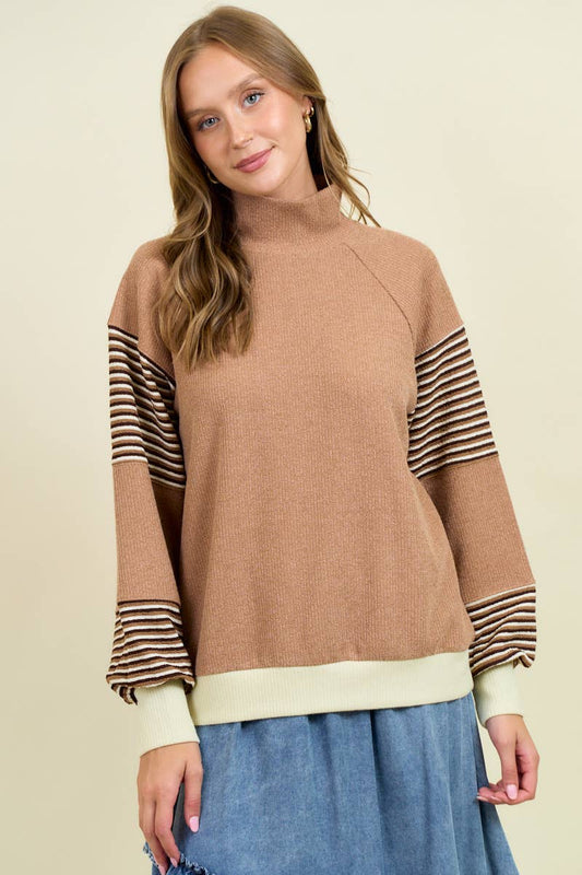 Stripe Long Sleeve Top