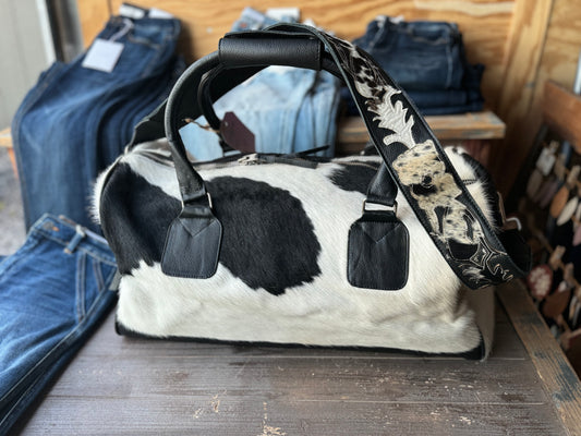 Hair-On Hide Overnight Bag
