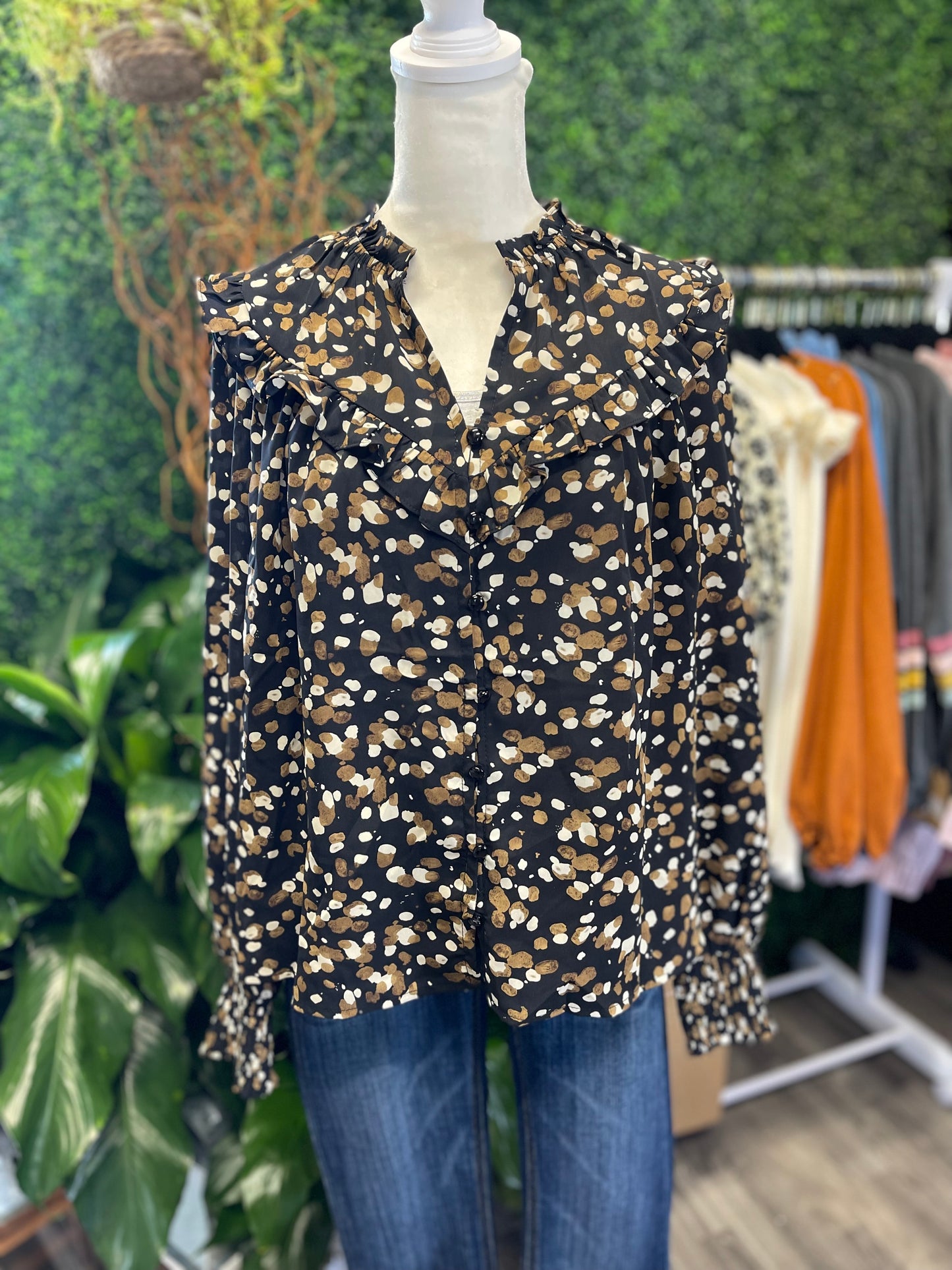 Demi Abstract Blouse