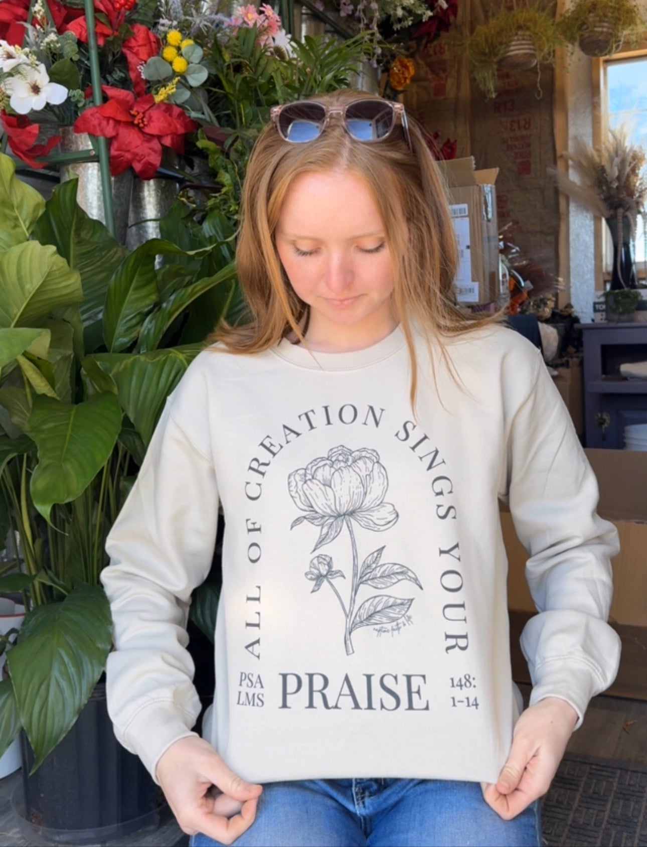 All Creation Sings Your Praise Graphic Crewneck