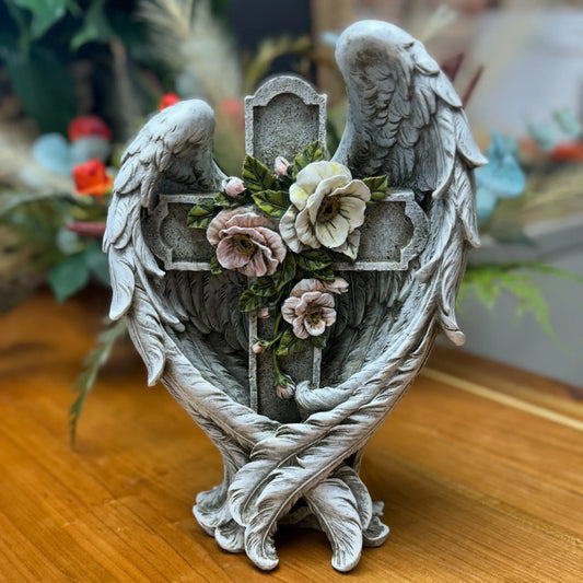 Cross Wrapped in Angel’s Wings