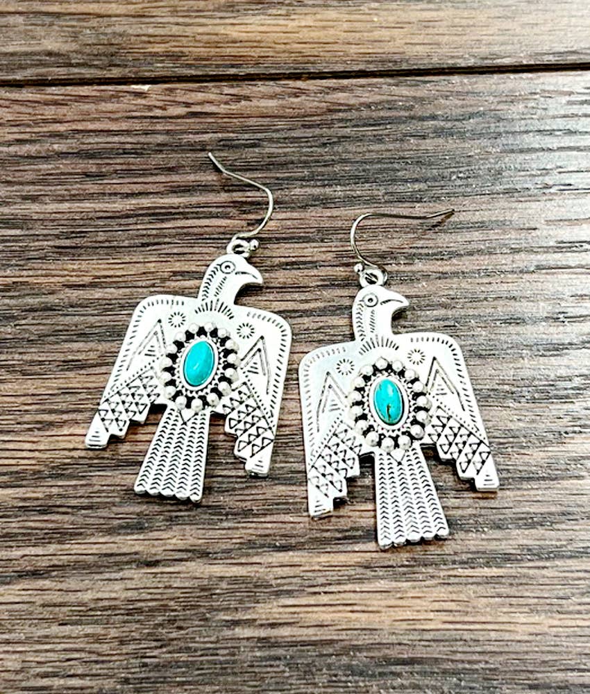 Thunderbird Turquoise Earrings