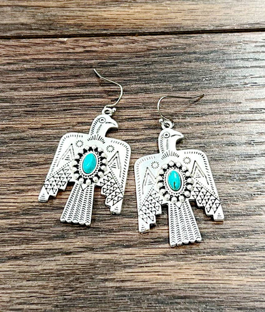 Thunderbird Turquoise Earrings