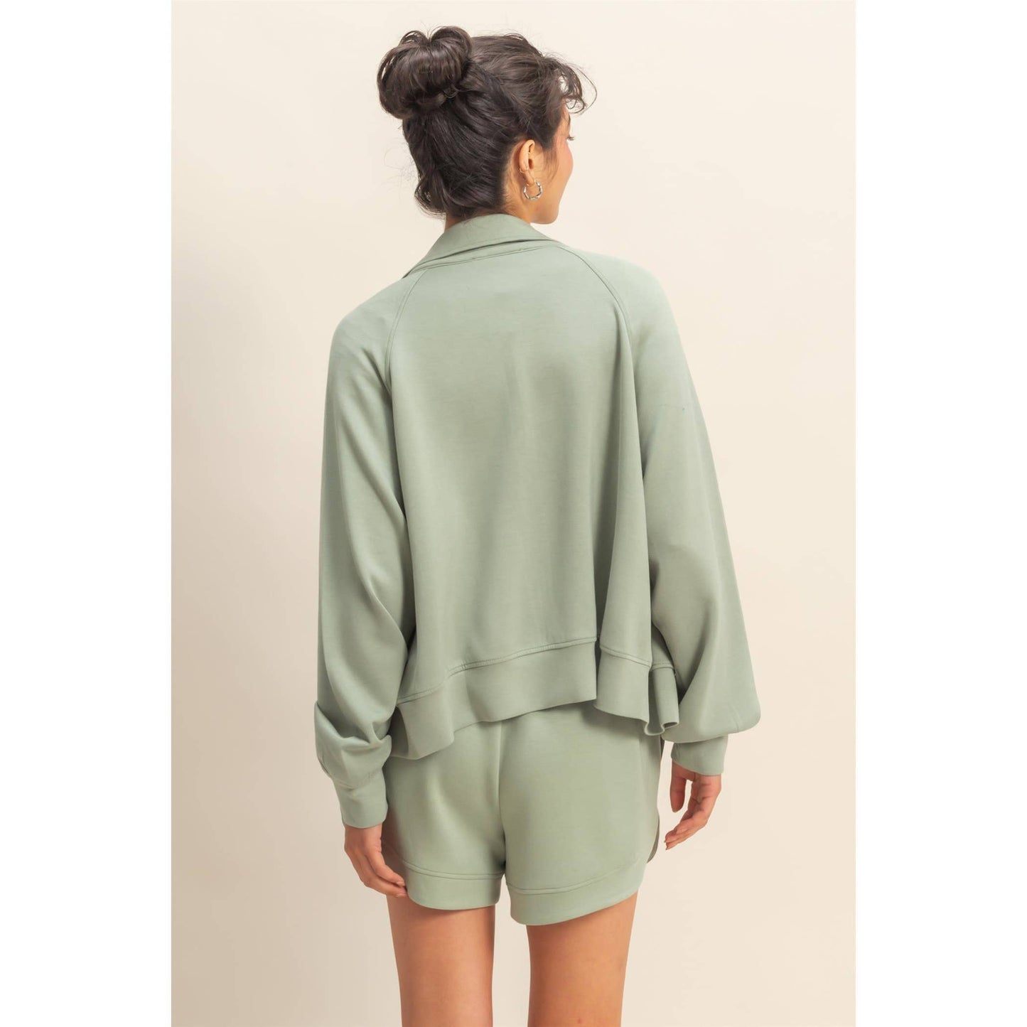 Scuba High Neck Long Sleeve Zip Jacket