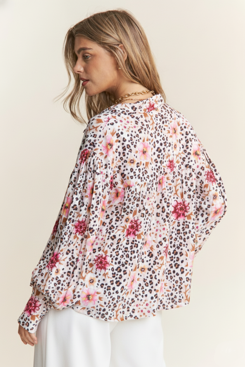 Multi Pattern Blouse