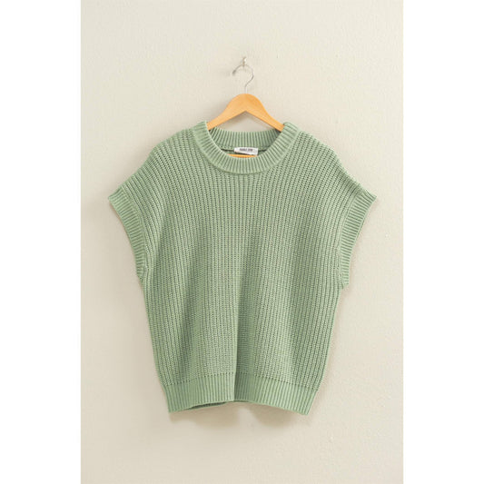 Short Sleeve Oversized Casual Sweater