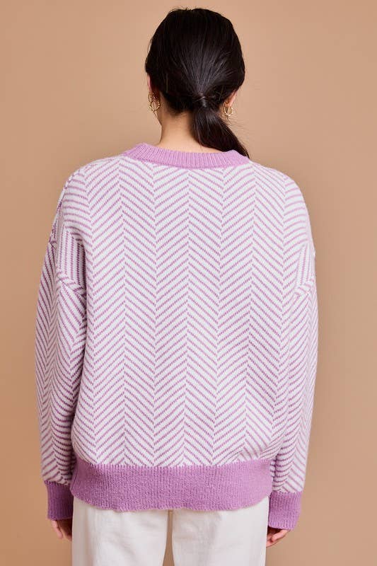 Gloria Herringbone Sweater