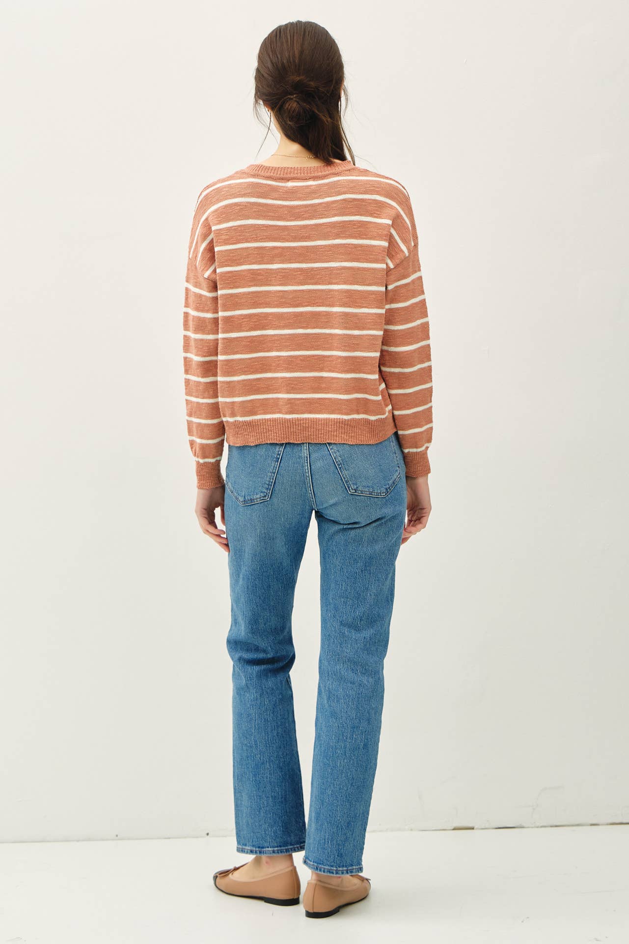 Striped Henley Sweater