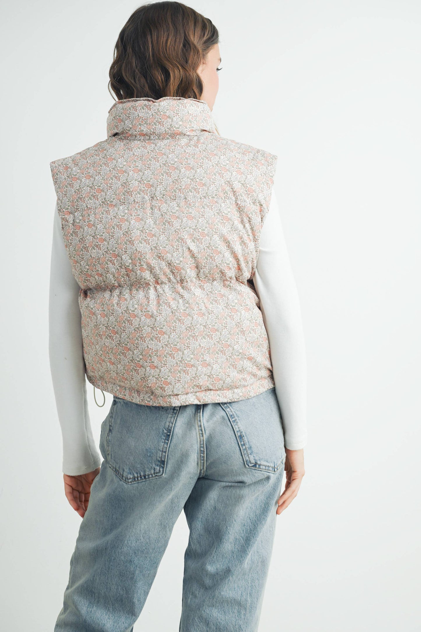 Brynn Floral Puffer Vest