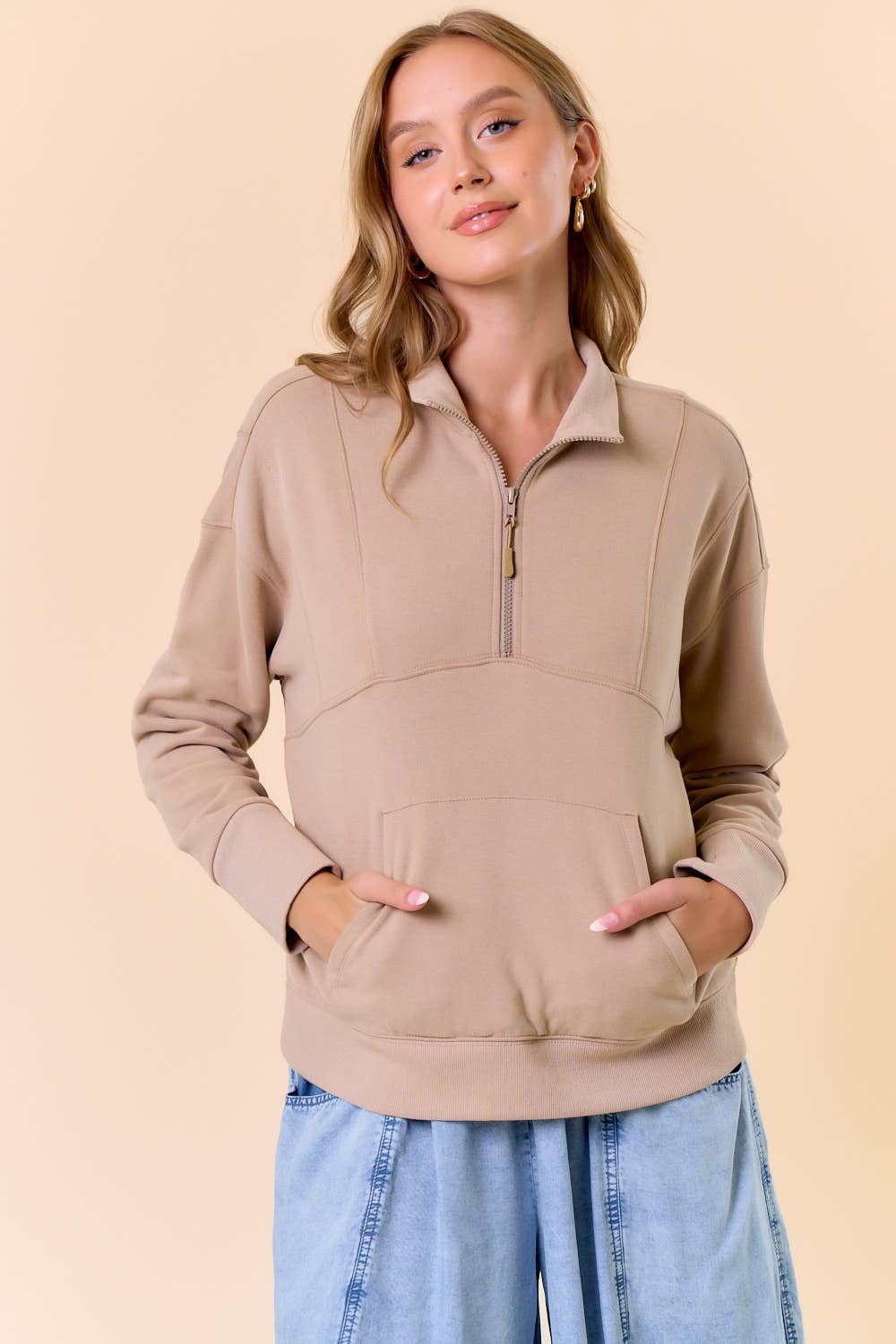 Dallas Half Zip Sweatshirt