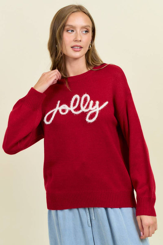 Jolly Embroidery Sweater